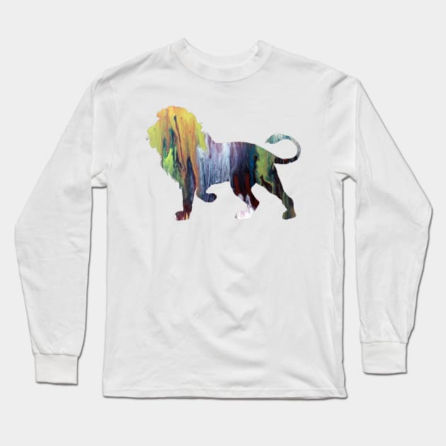 Lion Long Sleeve T-Shirt by TheJollyMarten